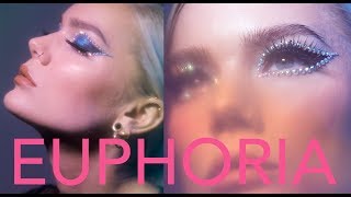 MADDY EUPHORIA RHINESTONE MAKEUP  Linda Hallberg Tutorials [upl. by Lacsap]