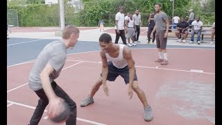 Professor hooping in North Philly with streetball legend AO [upl. by Sicnarf760]