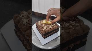 chocolate hazelnut layer cake decoration cakedecorating shorts youtubeshorts viral [upl. by Morell]