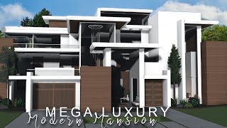 Bloxburg Mega Luxury Modern Mansion  No Large Plot ROBLOX bloxburg [upl. by Neirda]