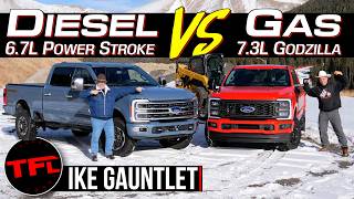 Can a GasPowered Ford F250 V8 Outtow a Power Stroke Diesel on the Worlds Toughest Towing Test [upl. by O'Doneven]