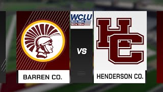 Barren County Trojans  Henderson County Colonels KHSAA CLASS 6A PLAYOFFS ROUND 1 Nov 8 2024 [upl. by Karena]