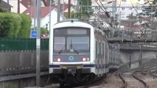 MI09 et MI2N  Gare de Houilles Carrières sur Seine sur la ligne A du RER [upl. by Marty]