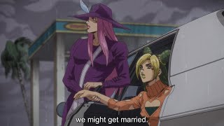 Jojo Stone Ocean Part 3 Ending Scene  Emporio Meets Jolyne Irene After Pucci Reset the Universe [upl. by Yrollam]