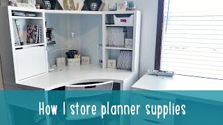 How I Store Planner Supplies [upl. by Meekahs]