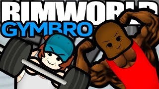 Punching ONLY in the Quest for Super Strength  Rimworld Gymbro 1 [upl. by Horatia]