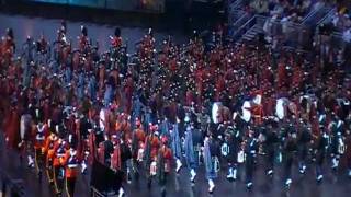 Edinburgh tattoo 2011 Massed Pipes and Drums [upl. by Hsatan]