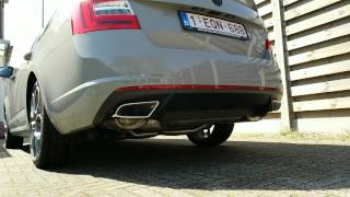 Skoda Octavia RS Milltek cold start LOUD [upl. by Anemolif]