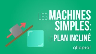 Les machines simples  le plan incliné  Sciences  Alloprof [upl. by Lorn934]