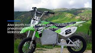 HighTorque Razor MX 650 Dirt Rocket Electric Bike With HandOperated Dual Disc Brakes Goes 15 MPH [upl. by Debarath]