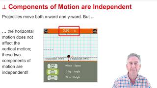 Perpendicular Components of Projectile Motion [upl. by Aerdnaek447]