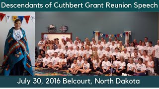 Descendants of Cuthbert Grant Reunion July 30 2016 Belcourt ND Turtle Mountain Chippewa Métis [upl. by Naellij67]