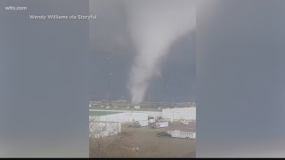 Tornadoes hit Nebraska as severe storms tear across Midwest [upl. by Mayap54]