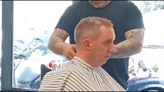 Crew Cut Barbershop real action [upl. by Jonell]