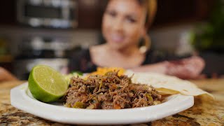 SUPER EASY quotMEXICAN MACHACA”  SEASONED SHREDDED BEEF [upl. by Yarg177]