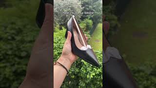 DECOLLETE NERE ELEGANTI CON TACCO BASSO 100 MADE IN ITALY MODA ESSENZIALE madeinitaly scarpe [upl. by Konstantine148]