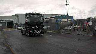 Mercedes Actros V8 Roar with TruckMax Exhaust System [upl. by Oedama]