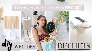 JE TRANSFORME MES DECHETS POUR CREER MA DECO  DIY FACILE  ROOM DECOR  trash to treasure [upl. by Cissej431]