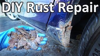 How to Repair Rust on Your Car Without Welding No Special Tools Needed [upl. by Atiuqel734]