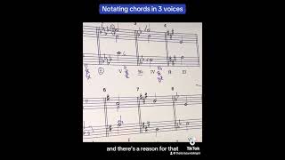 Notating chords with 3 voices [upl. by Sefton290]