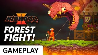 Nidhogg 2  Forest Battle Gameplay [upl. by Llerahc]