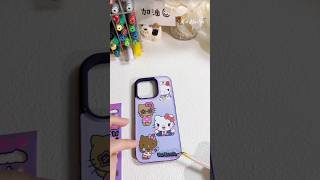 DIY Mobile Cover epoxy mobilecover resin diy handmade sticker shorts phonecase art craft [upl. by Santiago]