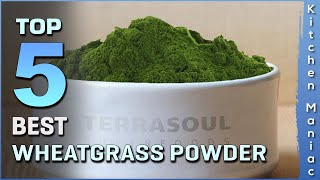 Top 5 Best Wheatgrass Powders Review in 2023  for Energy Detox and More [upl. by Dyal682]