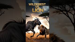 Wildebeest vs Lion The Ultimate Battle of Survival in the Wild wildlife [upl. by Nosbig167]