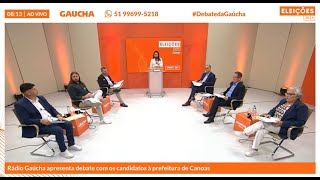 Canoas confira a íntegra do primeiro bloco do debate dos candidatos à prefeitura  Eleições 2024 [upl. by Brom700]