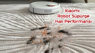 HALILAR NASIL TEMİZLENİR Xiaomi Mi Robot Süpürge Halı Temizlik Performansı [upl. by Mure]