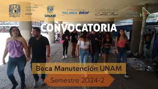 Beca de Manutención UNAM semestre 20242 [upl. by Teria]