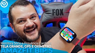 AMAZFIT BIP 5  Tela GRANDE GPS Integrado e MUITOS RECURSOS [upl. by Tdnarb]