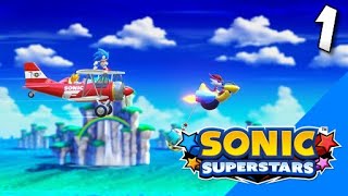 Lets Blindly Play Sonic Superstars Part 1  Bridge Island [upl. by Adnam817]