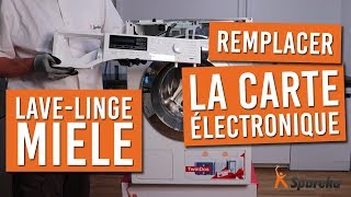 Comment remplacer la carte électronique de votre lave linge MIELE [upl. by Aeirdna939]