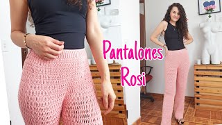 Pantalones Rosi 🌸 téjelo sobre medida para cualquier edad [upl. by Ebba525]