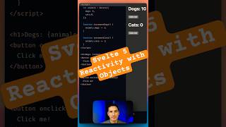 Svelte 5 Finegrained Reactivity Objects svelte sveltekit coding programming [upl. by Lledualc]