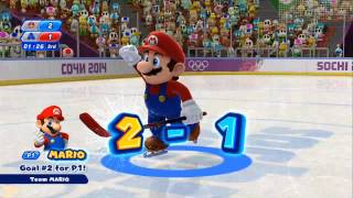 Mario amp Sonic at the Sochi 2014 Olympic Winter Games  Ice Hockey Gold Medal [upl. by Geraldina854]