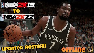 NBA 2K19 TO NBA 2K22 UPDATED ROSTER  NO PASSWORD  OFFLINE on android mobile  Gameplay [upl. by Berthoud]