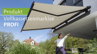 Elektrische Vollkassettenmarkise PROFI – moderner Sonnenschutz  empasa [upl. by Ocana]