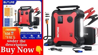 Car Jump Start Air Compressor 26800mAh Power Bank Portable Battery Booster Digital Tire Inflator [upl. by Lienad]