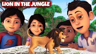 Shiva Cartoon  Lion in the Jungle  Kids Only [upl. by Broeder]