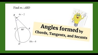 Angles Formed by Chords Tangents and Secants [upl. by Eimaraj]