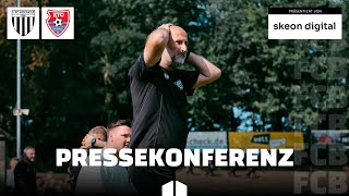 Pressekonferenz nach dem Spiel 1 FC Bocholt vs KFC Uerdingen [upl. by Barber]