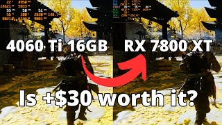 AMD embarrasses Nvidias midrange 4060 Ti 16GB vs RX 7800 XT in 2024 The Ultimate Comparison [upl. by Aikemaj]