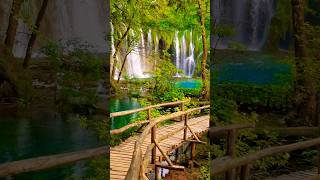 Plitvice Lakes National Park foryou travel cascade viralvideo nature croatia [upl. by O'Rourke]