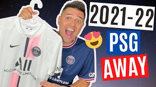 🔥 NEW PSG AWAY SHIRT🔥 Nike 2021 22 PSG Away Jersey  Review  Unboxing [upl. by Nived]