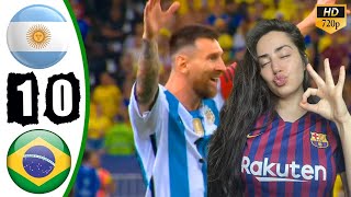 Argentina vs Brazil 10 Highlights amp All Goals 2023 HD 🔥 Messi amp Nicolas Otamendi Goal REACTION [upl. by Naleek]