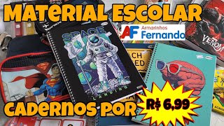 COMPRAS DE MATERIAL ESCOLAR ARMARINHOS FERNANDO materialescolar compras voltaasaulas [upl. by Eenwat904]