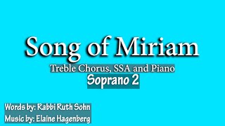 Song of Miriam  SSA  Elaine Hagenberg  Soprano 2 Part [upl. by Irma]