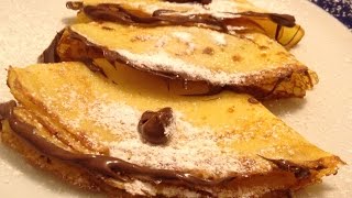 Crepes alla Nutella Chef Stefano Barbato [upl. by Garvin]